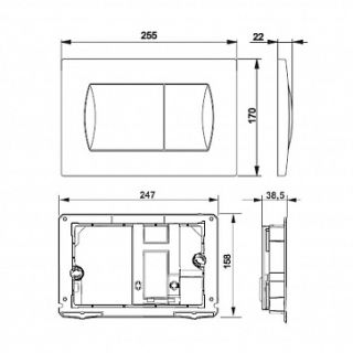 Кнопка смыва Roca PRO 8901160B1